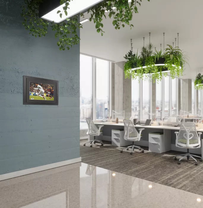 Icons UNSIGNED Cristiano Ronaldo Photo In Black Wooden Frame: Real Madrid Vs Barcelona