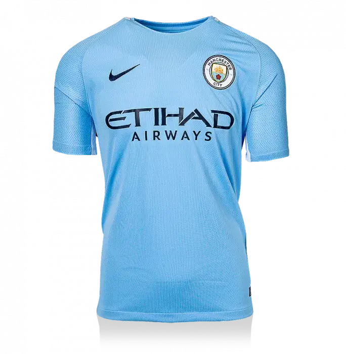 Icons UNSIGNED Gabriel Jesus Manchester City 2017-18 Home Shirt