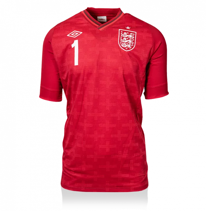 Icons UNSIGNED Joe Hart England 2012-13 Goalkeeper Shirt