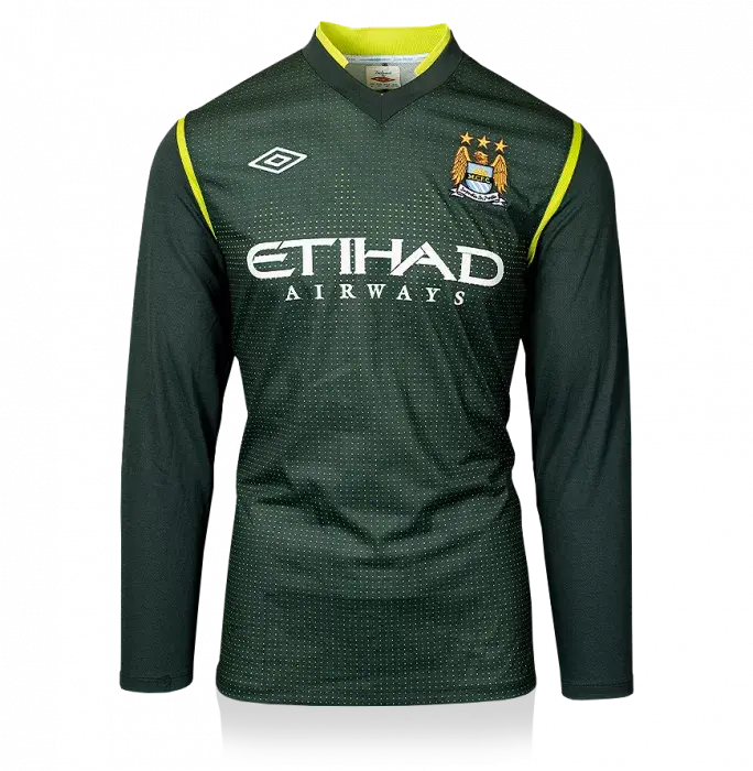Icons UNSIGNED Joe Hart Manchester City 2011-12 Goalkeeper Shirt