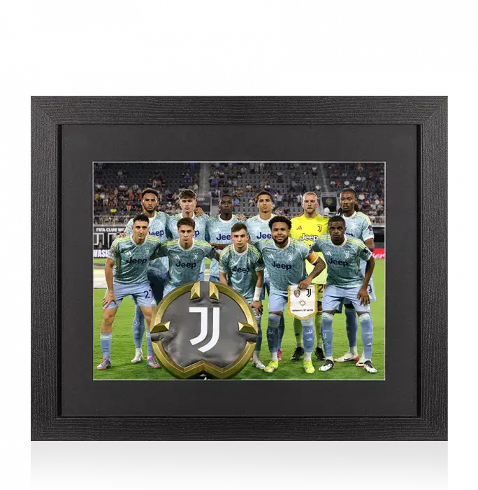 icons UNSIGNED Juventus Photo In Black Wooden Frame: 2025 FIFA Club World Cup Squad