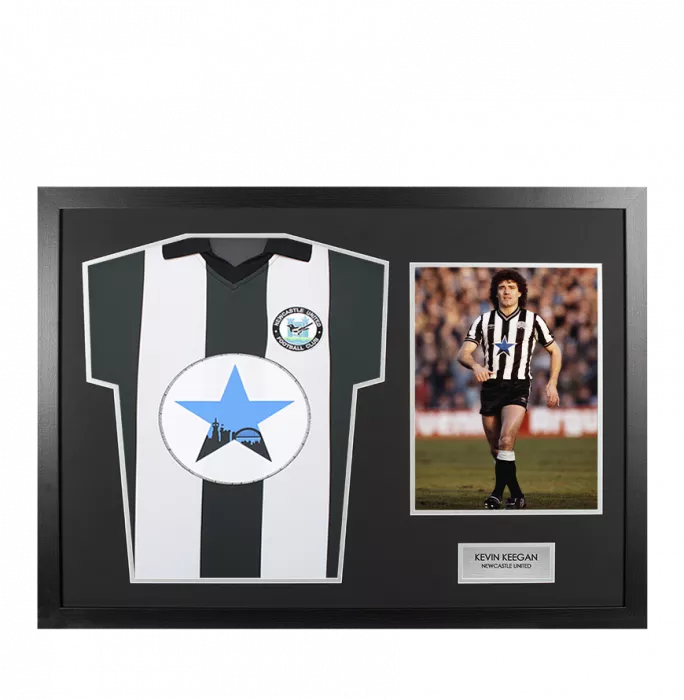 Icons UNSIGNED Kevin Keegan Newcastle United Shirt In Tribute Frame