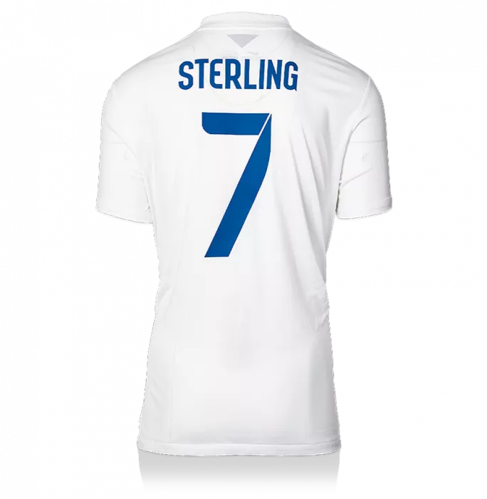 icons UNSIGNED Raheem Sterling England 2014 Home Shirt