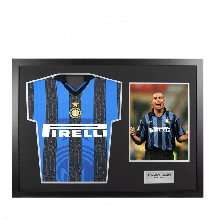 icons UNSIGNED Ronaldo Internazionale Shirt In Tribute Frame