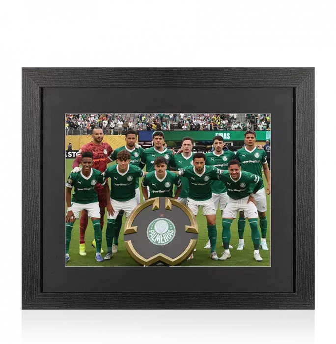 icons UNSIGNED SE Palmeiras Photo In Black Wooden Frame: 2025 FIFA Club World Cup Squad