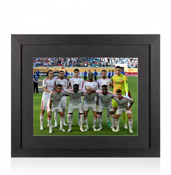 icons UNSIGNED SL Benfica Photo In Black Wooden Frame: 2025 FIFA Club World Cup Squad