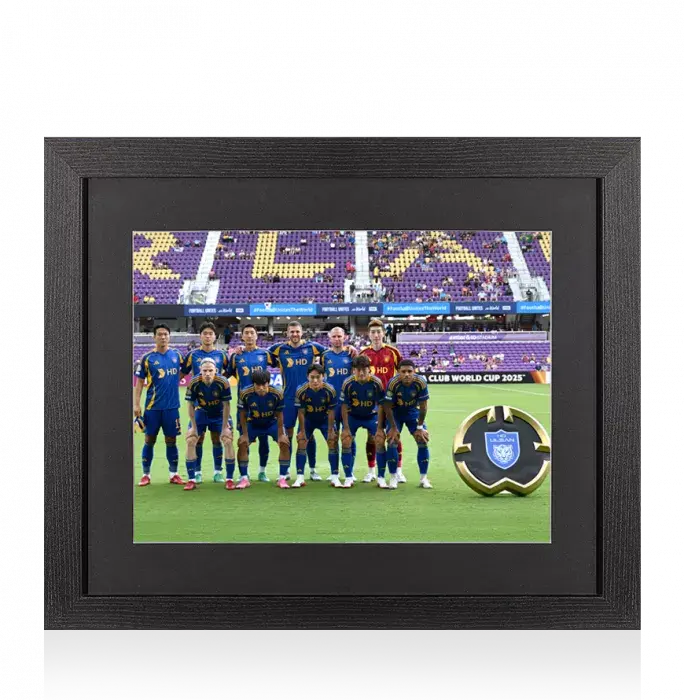 Icons UNSIGNED Ulsan HD Photo In Black Wooden Frame: 2025 FIFA Club World Cup Squad