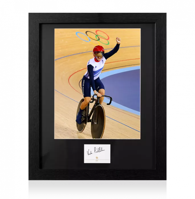 Icons Victoria Pendleton Signed Team GB Card And Photo Frame: Option 1