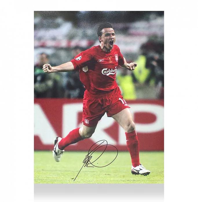 Icons Vladimir Smicer Signed Liverpool Photo In Premium Photo Frame: 2005 UEFA Champions League Winner