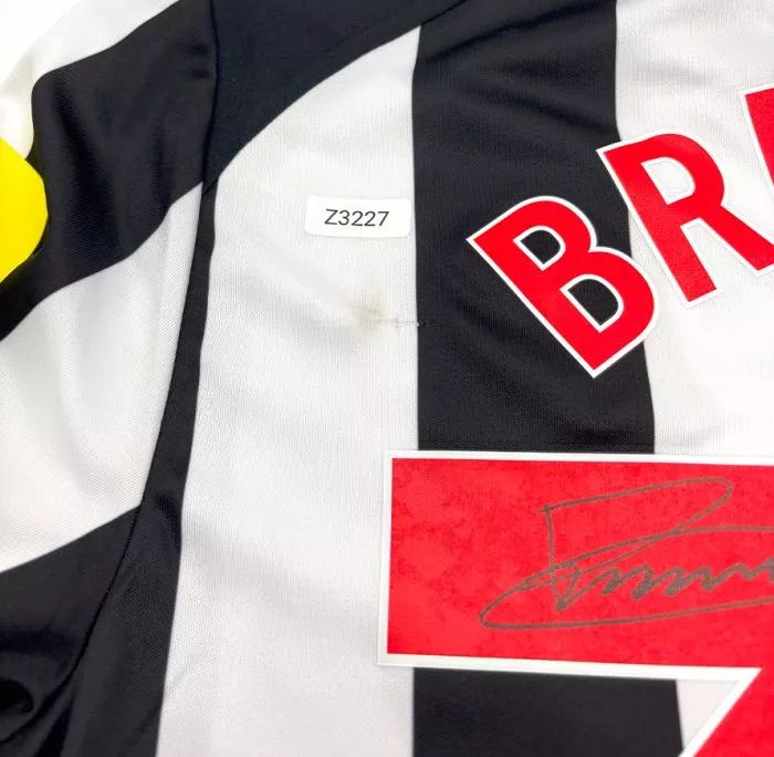 Icons WAREHOUSE SECONDS Bruno Guimaraes Back Signed Newcastle United 2023-24 Home Shirt - Grade C