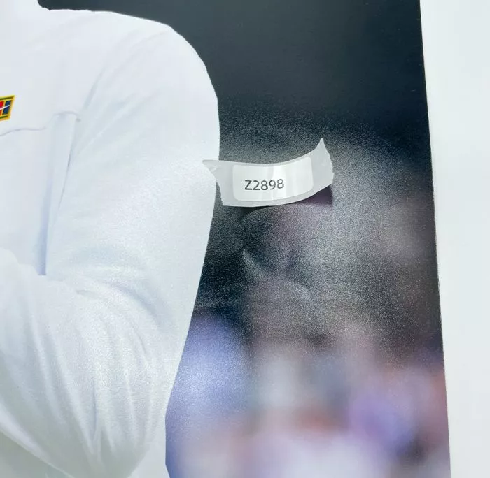 Icons WAREHOUSE SECONDS Carlos Alcaraz Signed Wimbledon 2024 Trophy Lift Photo - Grade A