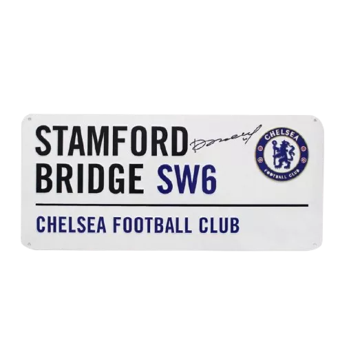 icons WAREHOUSE SECONDS Didier Drogba Signed Stamford Bridge Roadsign GRADE A