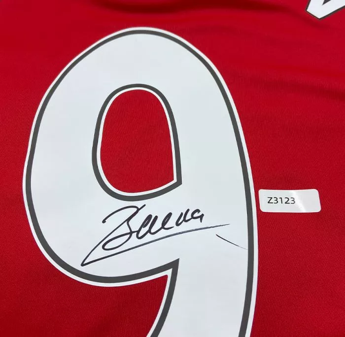 Icons WAREHOUSE SECONDS Dimitar Berbatov Back Signed Manchester United 2016-17 Home Shirt - Grade A