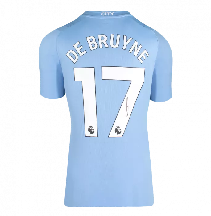 Icons WAREHOUSE SECONDS Kevin De Bruyne Signed Manchester City 2023-24 Home Shirt GRADE A