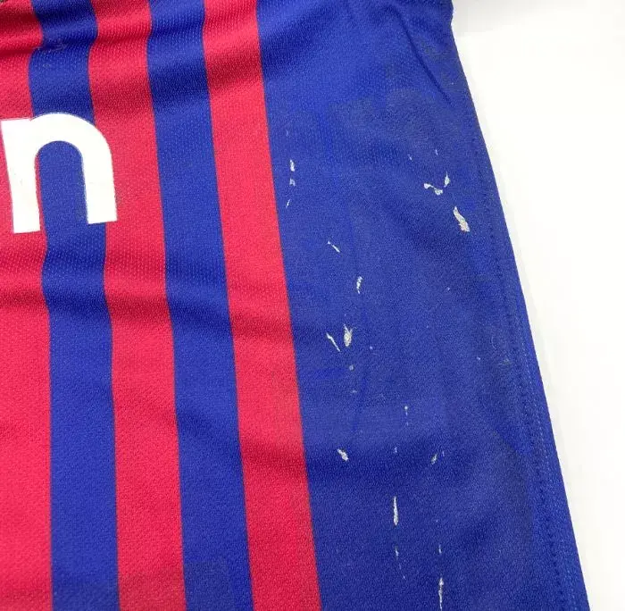 Icons WAREHOUSE SECONDS Lionel Messi Official Back Signed FC Barcelona 2018-19 Home Shirt - Grade D