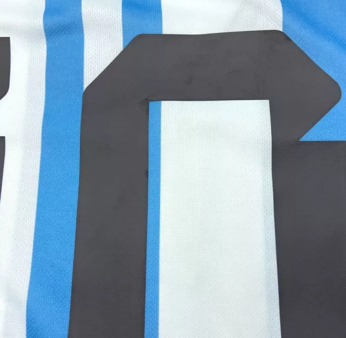 Icons WAREHOUSE SECONDS Lionel Messi Official Back Signed 3 Star Argentina 2022-23 Home Shirt With Fan Style Numbers - Grade A