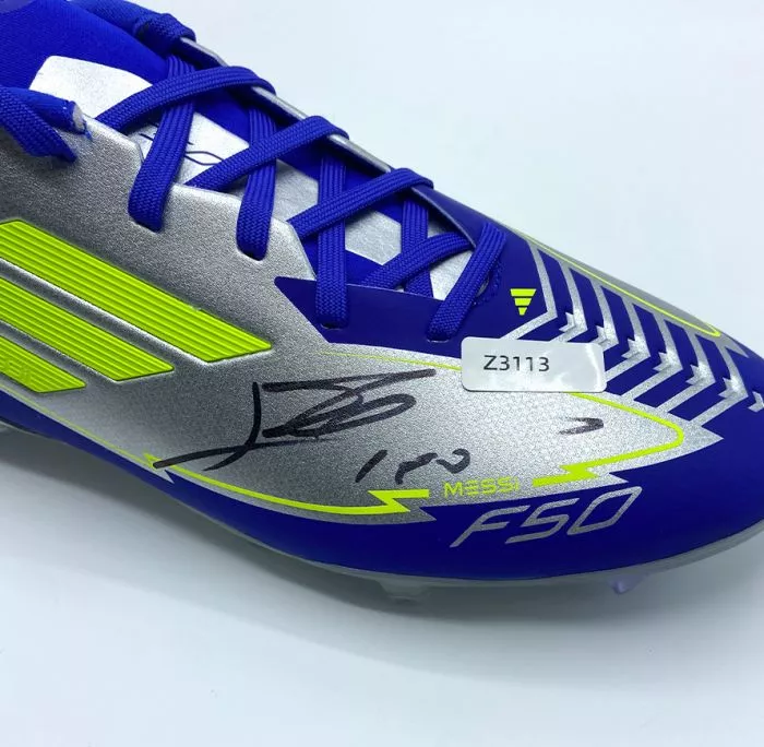 Icons WAREHOUSE SECONDS Lionel Messi Signed Adidas League X Boot - Grade C