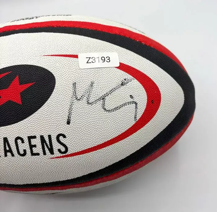 Icons WAREHOUSE SECONDS Maro Itoje Signed Saracens Rugby Ball - Grade C