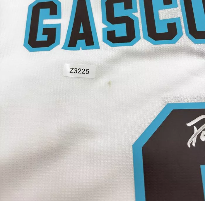 Icons WAREHOUSE SECONDS Paul Gascoigne Back Signed England 1996 Home Shirt - Grade A