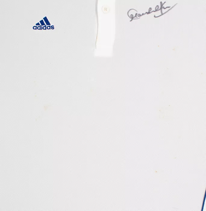 Icons WAREHOUSE SECONDS Sachin Tendulkar Front Signed Adidas Cricket Shirt In Classic Frame – 1