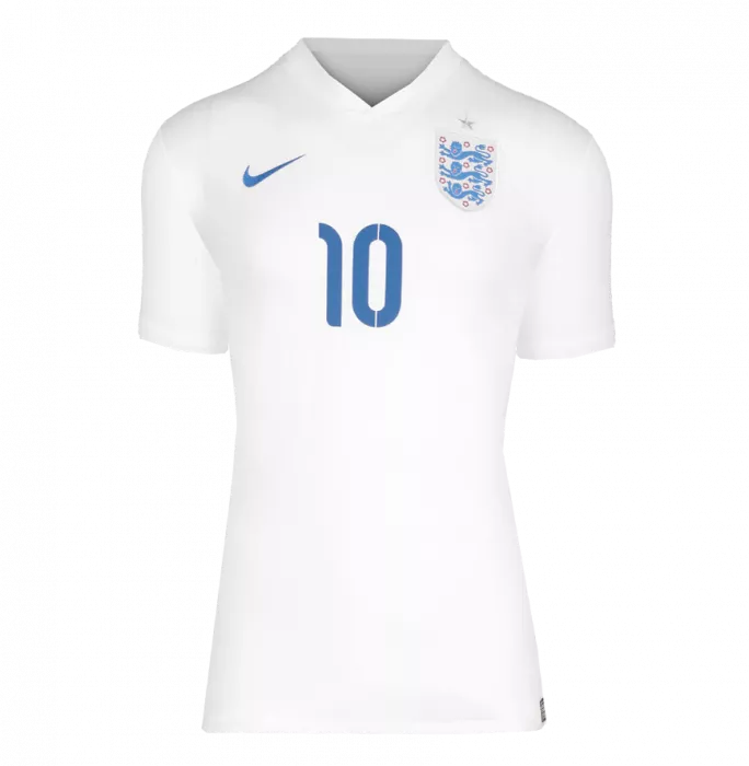 Icons WAREHOUSE SECONDS Wayne Rooney Back Signed England 2014-15 Home Shirt - Grade A