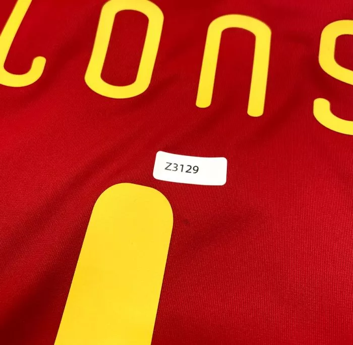 Icons WAREHOUSE SECONDS Xabi Alonso Back Signed Spain 2010 Home Shirt - Grade A