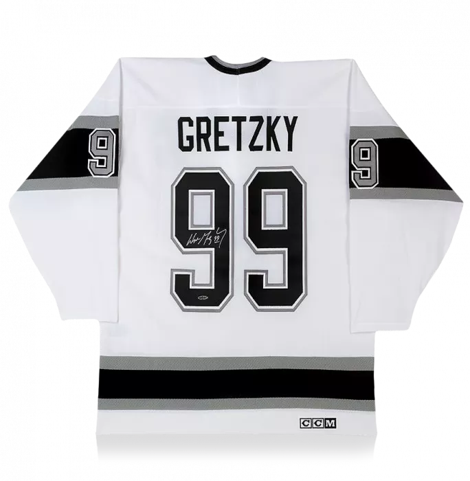 icons Wayne Gretzky Back Signed Los Angeles Kings Road Jersey