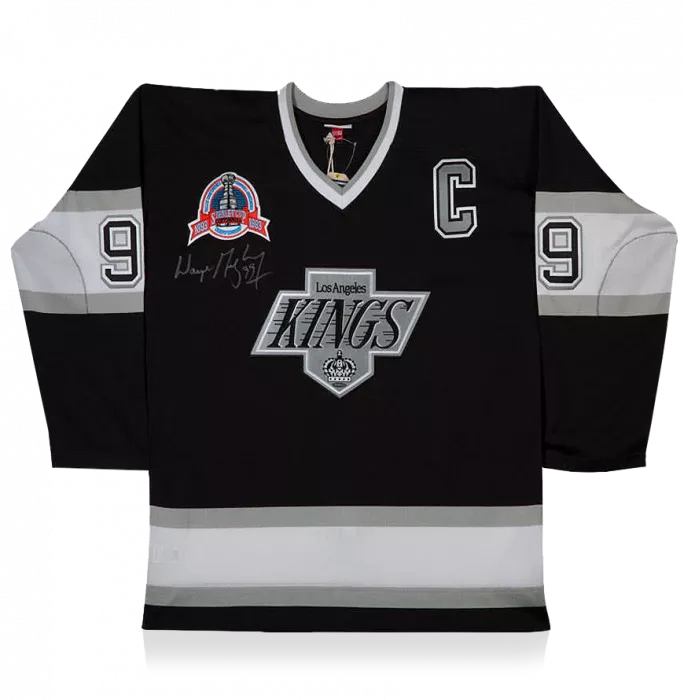 icons Wayne Gretzky Front Signed Los Angeles Kings 1992-93 Home Jersey