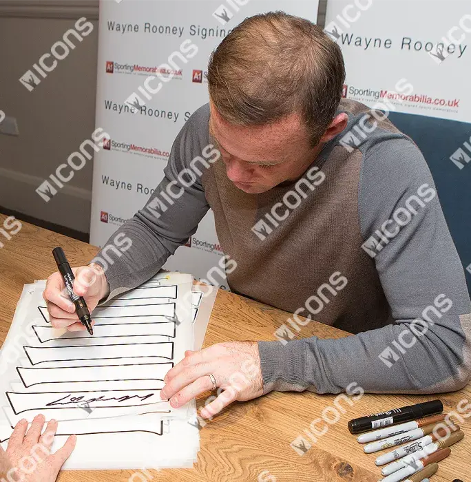 Icons Wayne Rooney Back Signed Manchester United 2016-17 Third Shirt In Hero Frame: Option 1