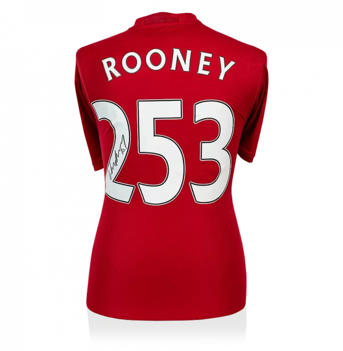 Icons Wayne Rooney Back Signed Manchester United Home Shirt: Record Goalscorer Special Edition