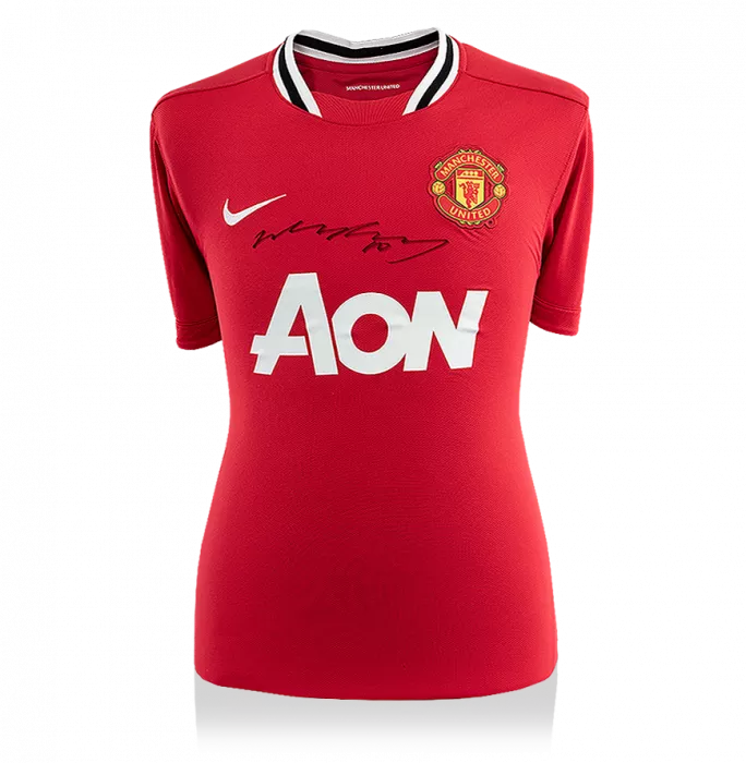 icons Wayne Rooney Front Signed Manchester United 2011-12 Home Shirt