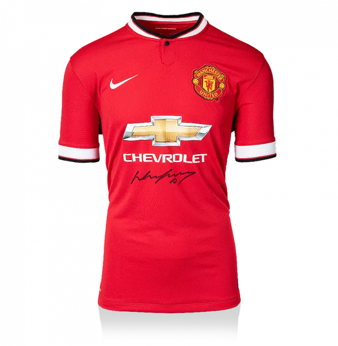 icons Wayne Rooney Front Signed Manchester United 2014-15 Home Shirt
