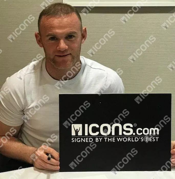 Icons Wayne Rooney Signed Green Nike Hypervenom Phade Boot