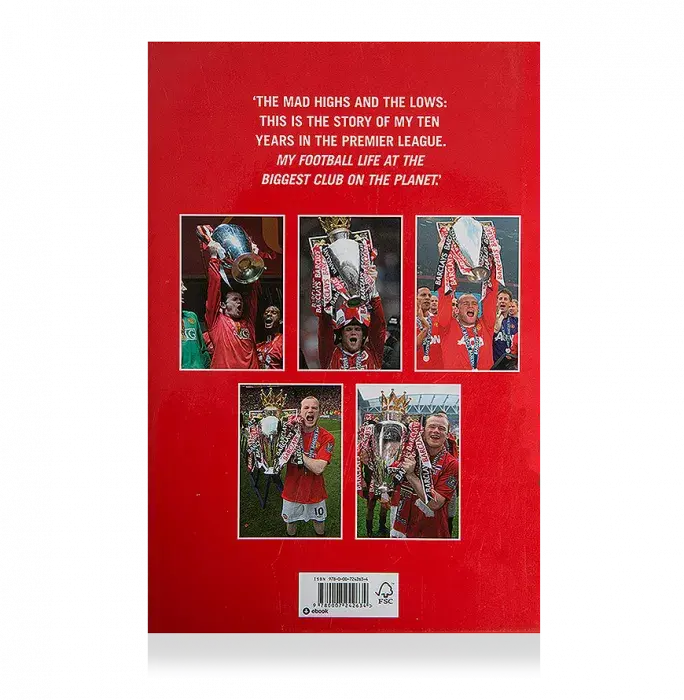 Icons Wayne Rooney Signed Hardback Book: My Decade In The Premier League