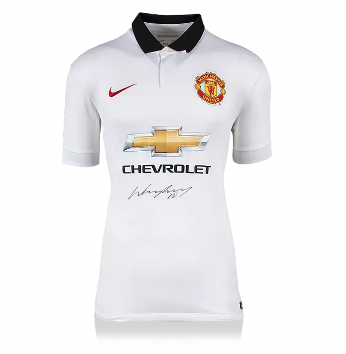 Icons Wayne Rooney Signed Manchester United 2014-15 Away Shirt