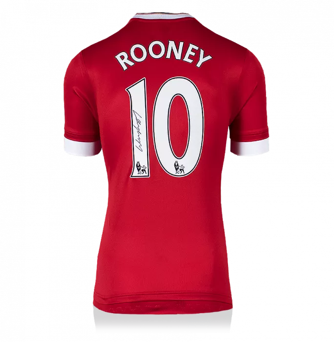 icons Wayne Rooney Signed Manchester United 2015-16 Home Shirt: Player Issue Edition