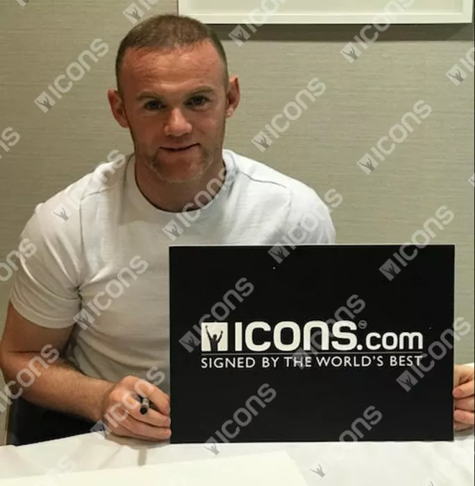 Icons Wayne Rooney Signed Metallic Purple Nike Mercurial Boot In Bubble Frame: Option 1
