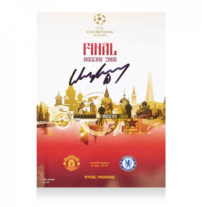 Icons Wayne Rooney Signed Programme: 2008 Champions League Final