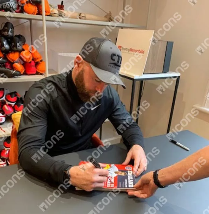 Icons Wayne Rooney Signed Programme: England Vs Switzerland
