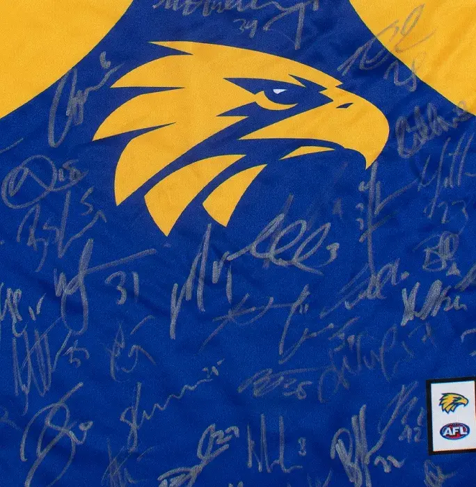 Icons West Coast Eagles Squad Signed 2020 AFL Guernsey