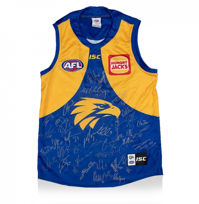 icons West Coast Eagles Squad Signed 2020 AFL Guernsey