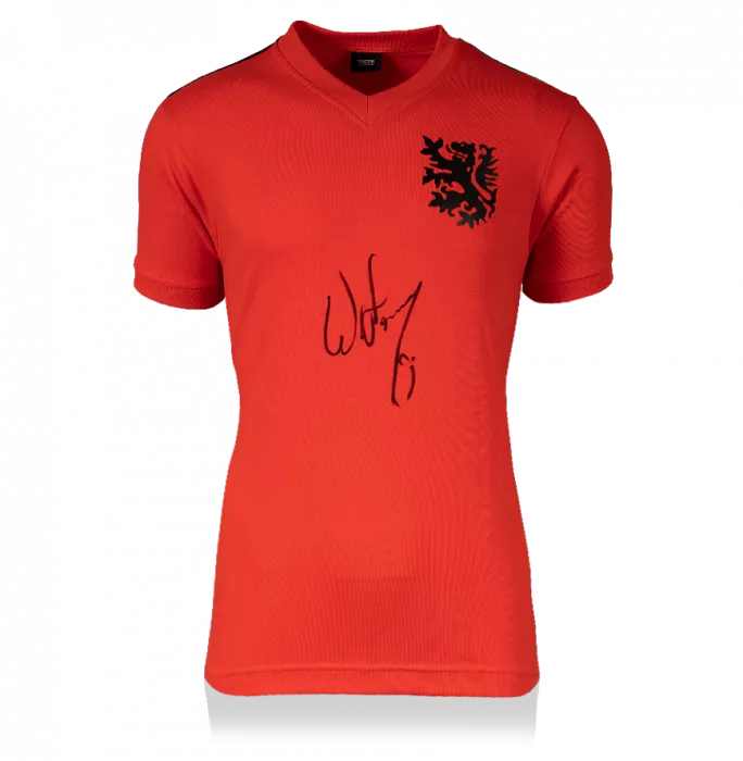 Icons Willem Van Hanegem Front Signed Retro Netherlands Home Shirt