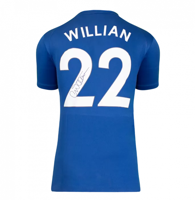 icons Willian Back Signed Chelsea 2022-23 Home Shirt
