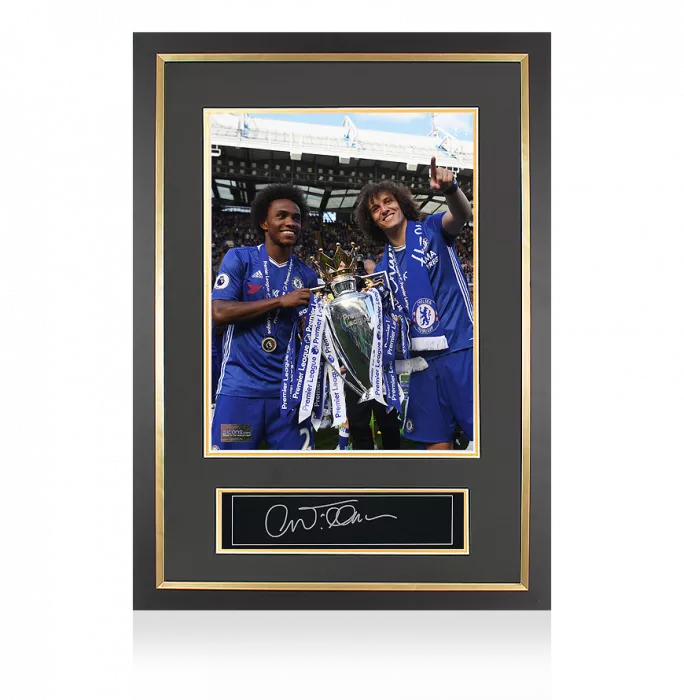 Icons Willian Signed Plaque And Photo Frame: Chelsea FC Legend