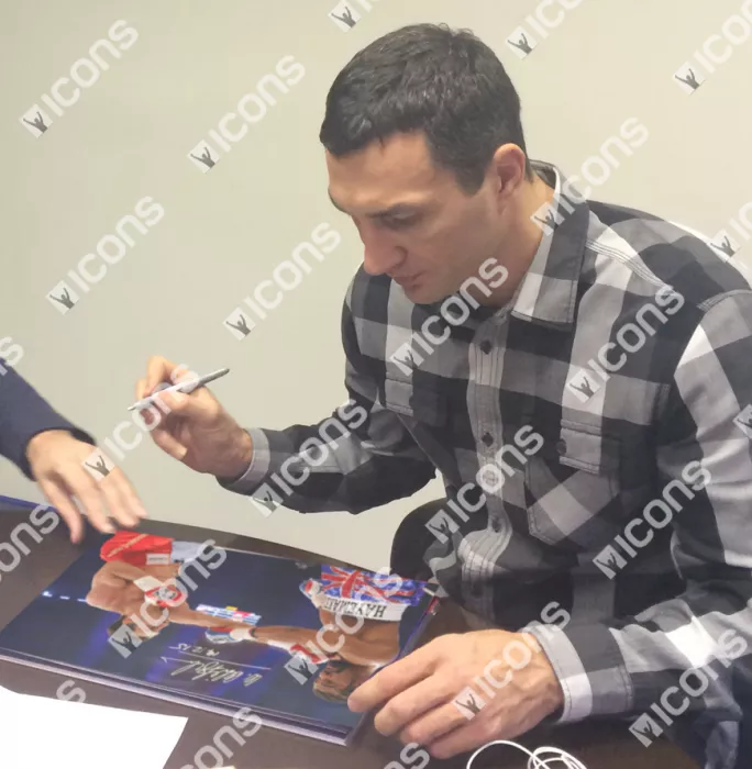 Icons Wladimir Klitschko Signed Photo: Victory Vs David Haye