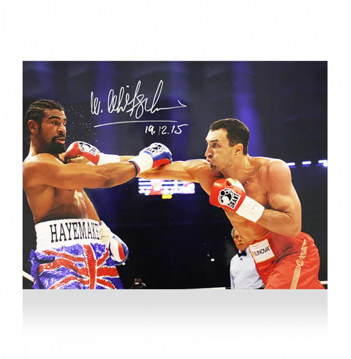 icons Wladimir Klitschko Signed Photo: Victory vs David Haye