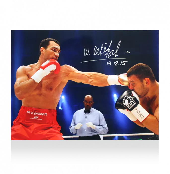 icons Wladimir Klitschko Signed Photo: Victory vs Ruslan Chagaev