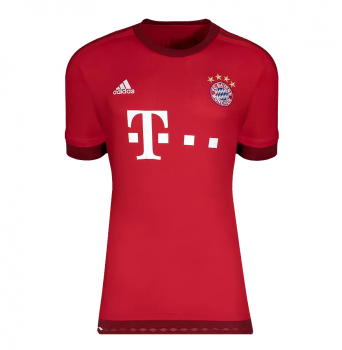 Icons Xabi Alonso Back Signed FC Bayern Munich 2015-16 Home Shirt In Hero Frame: Option 1