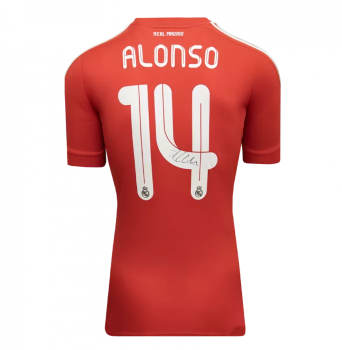 Icons Xabi Alonso Back Signed Real Madrid 2011-12 Third Shirt In Classic Frame