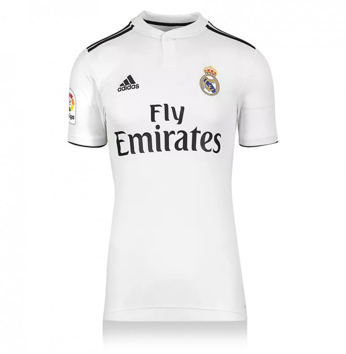 Icons Xabi Alonso Back Signed Real Madrid 2018-19 Home Shirt